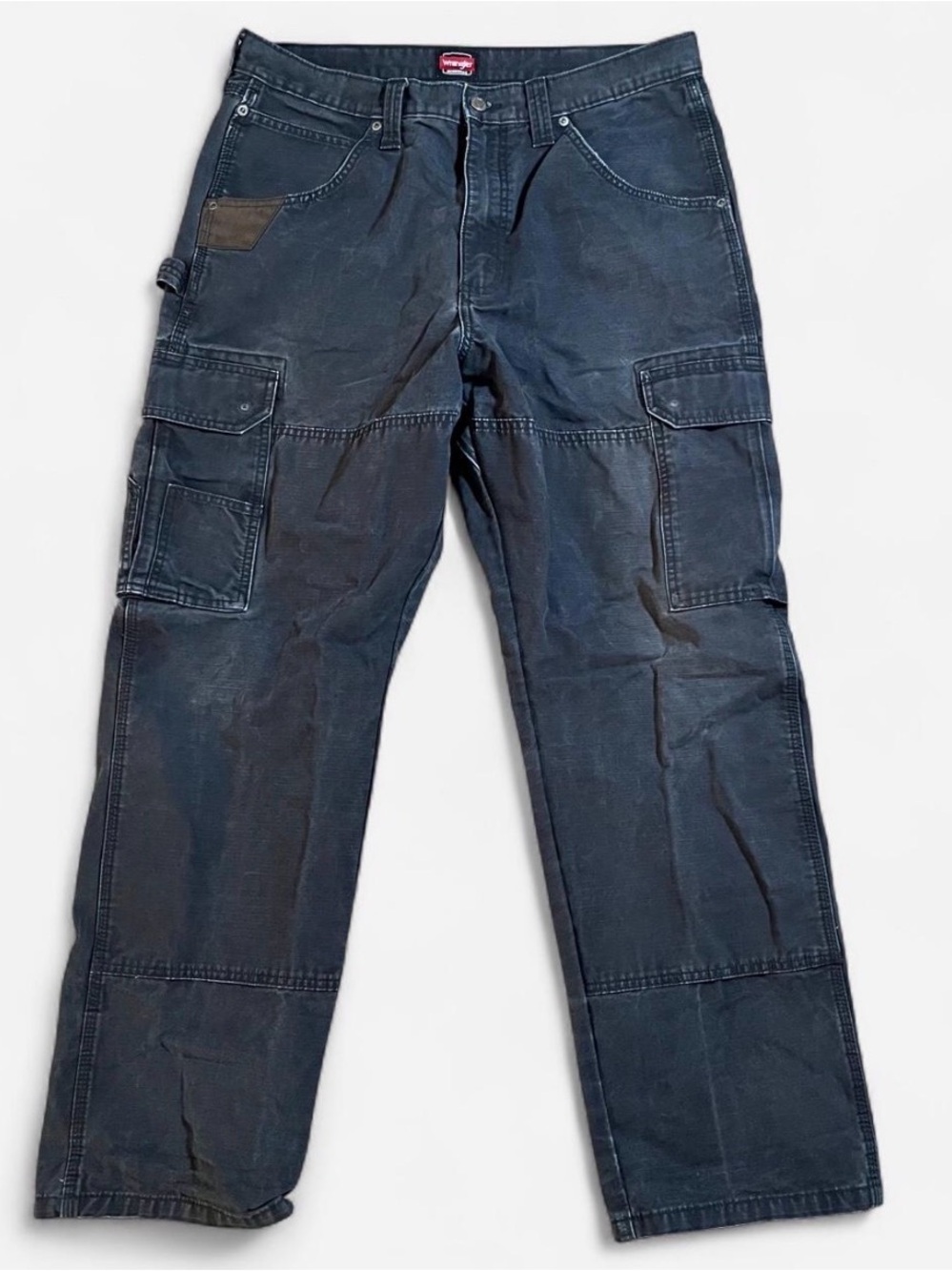 Wrangler Navy Blue Cargo Pants with Utility Pockets